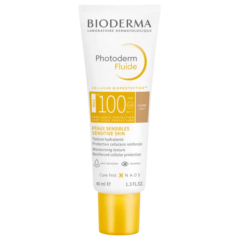 BIODERMA PHOTODERM MAX FLUIDE TEINTE CLAIRE  SPF100+40ML