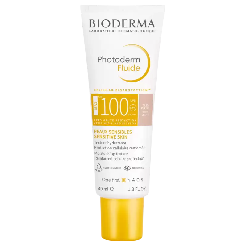 BIODERMA PHOTODERM FLUIDE MAX TEINTE TRES CLAIRE SPF100+40ML