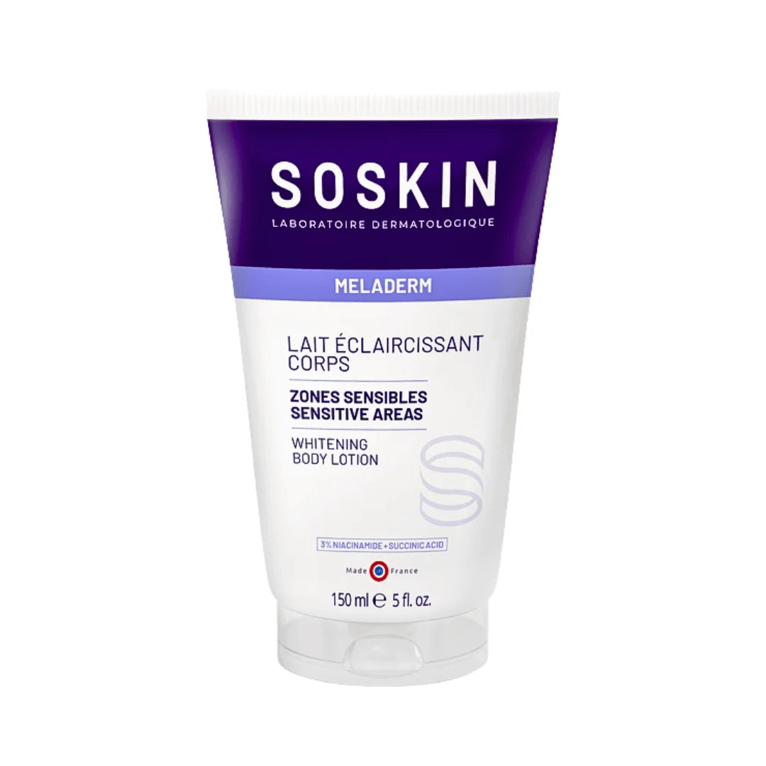 SOSKIN LAIT ECLAIRCISSANT CORPS ET ZONES SENSIBLES 150ML