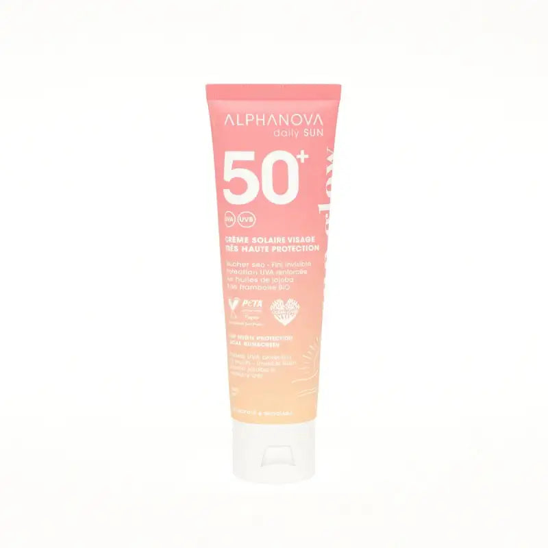 ALPHANOVA SUN GLOW CREME SOLAIRE VISAGE SPF50+50ML ALPHANOVA