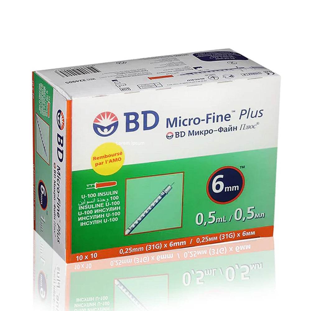 STERI MICRO-FINE PLUS SERINGUE A INSULINE 1.0ML/AIGUILLE 31G/6MM
