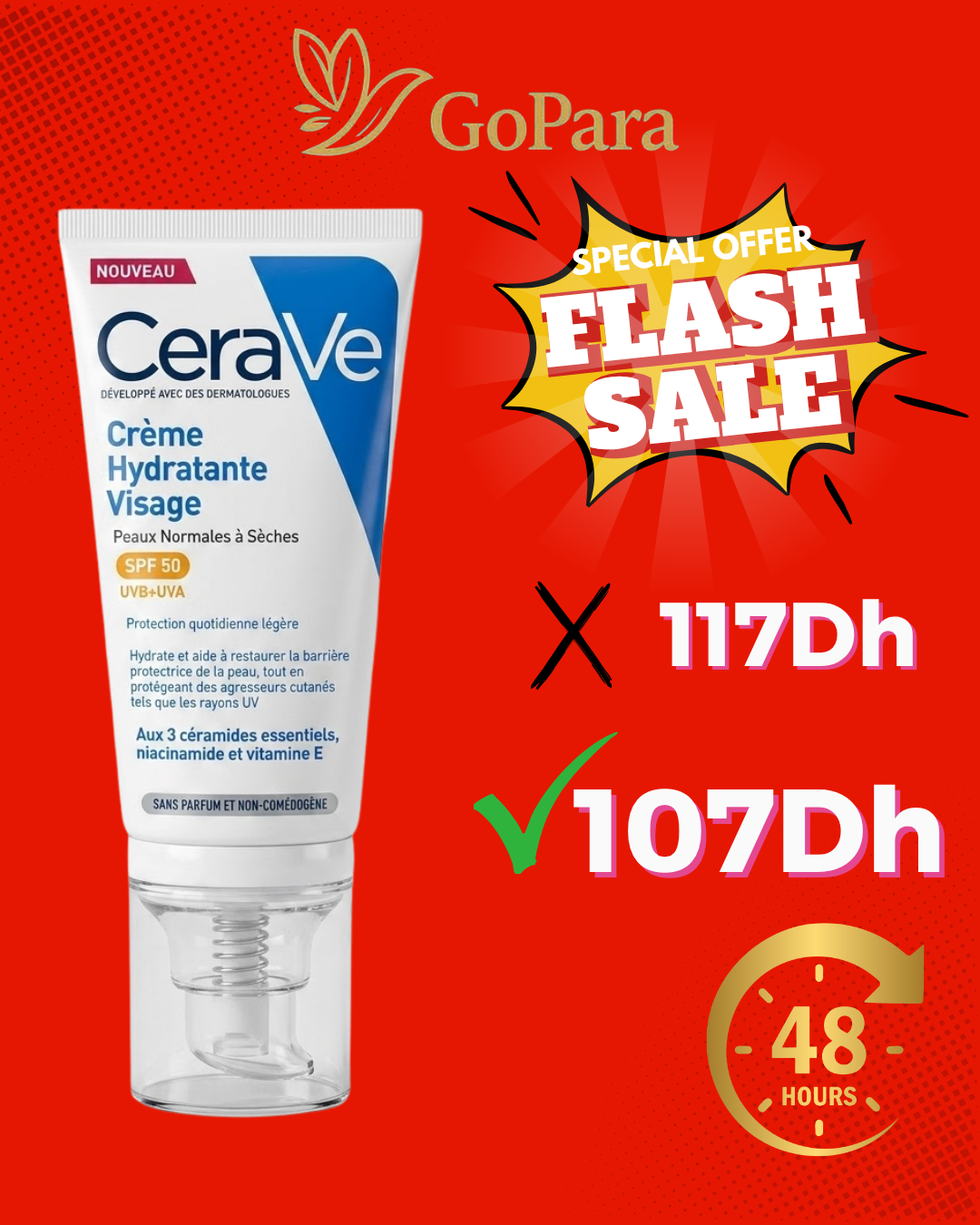 CERAVE CREME HYDRATANTE SPF 50