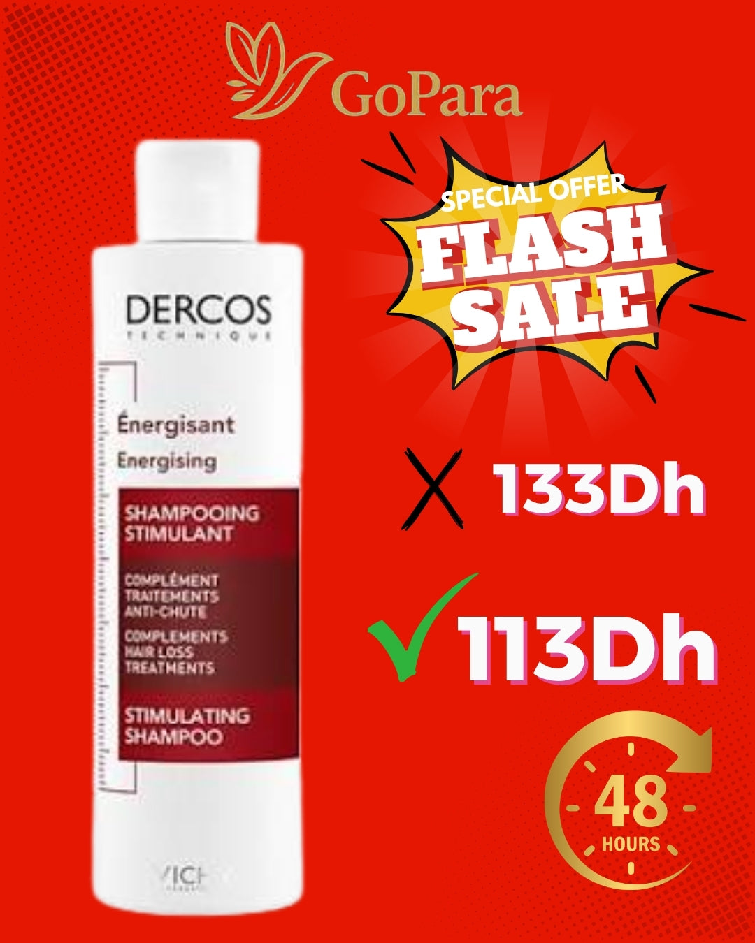 DERCOS  SHAMPOING ANTI CHUTE 200 ML