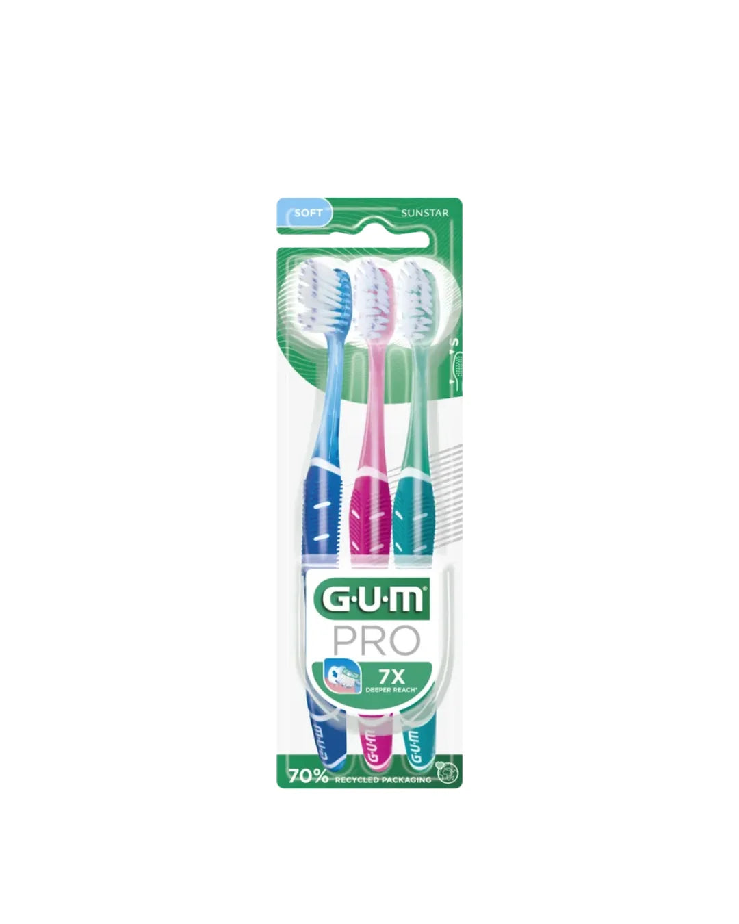 GUM B.A.D  Thechnique Pro Souple -  PACK PAR  3   525/3