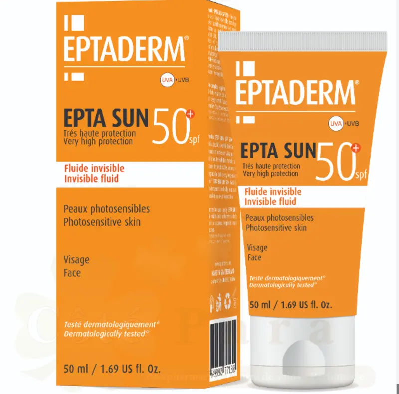 EPTADERM SUN 50+ FLUIDE INVISIBLE 40ML