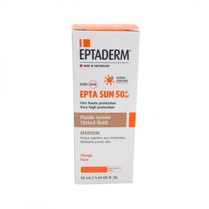 EPTADERM SUN 50+SPF FLUIDE TEINTE MEDIUM