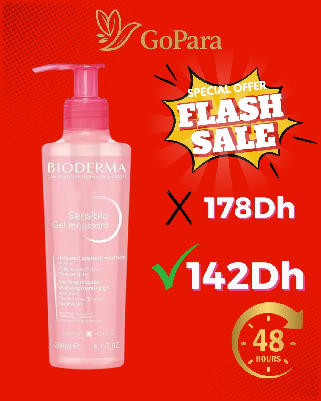 BIODERMA SENSIBIO GEL MOUSSANT 200ML