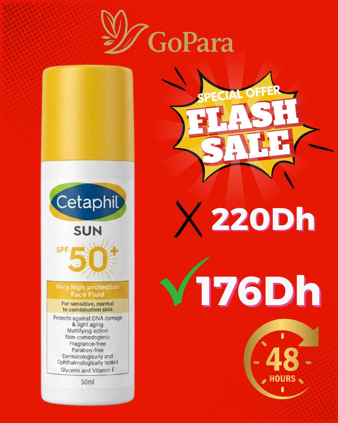 CETAPHIL SUN SPF 50 + 50ML