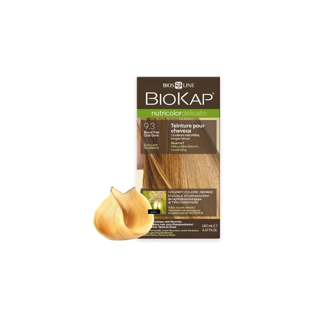 BIOKAP NUTRICOLOR DELICATO 9.3+140ML BLOND TRES CLAIR DORE