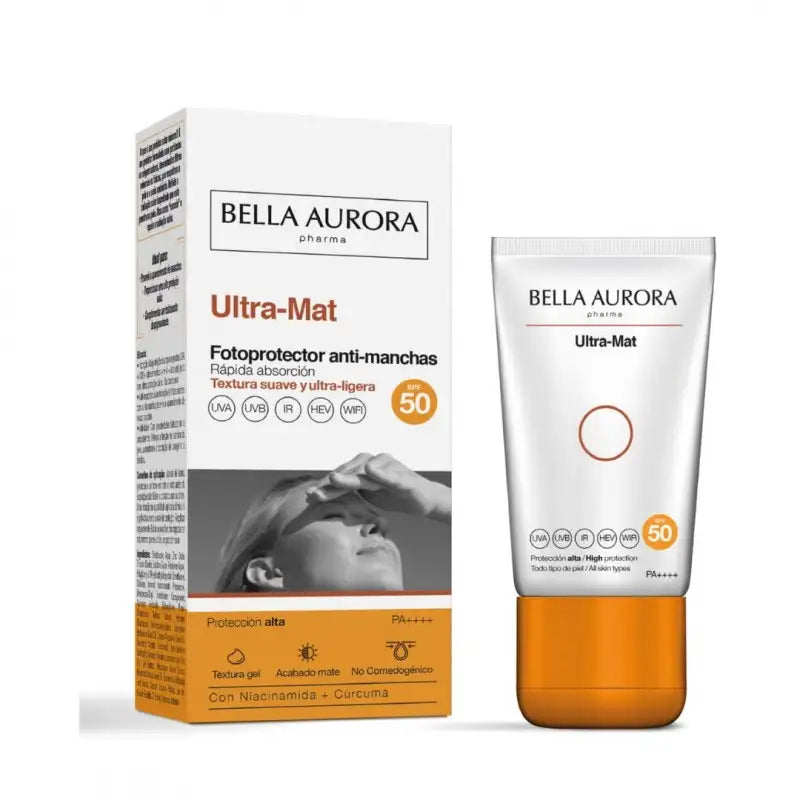 BELLA AURORA ECRAN SOLAIRE ULTRA MAT GEL SPF50+50ML
