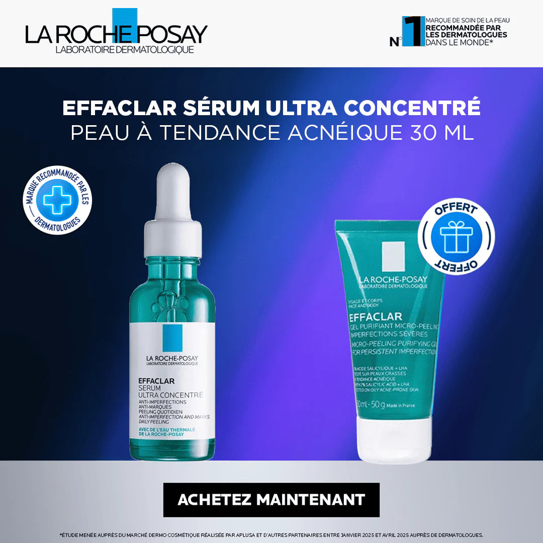 La roche posay effaclar serum ultra concentre 30ml = Gel Effaclar 15 ML Offert