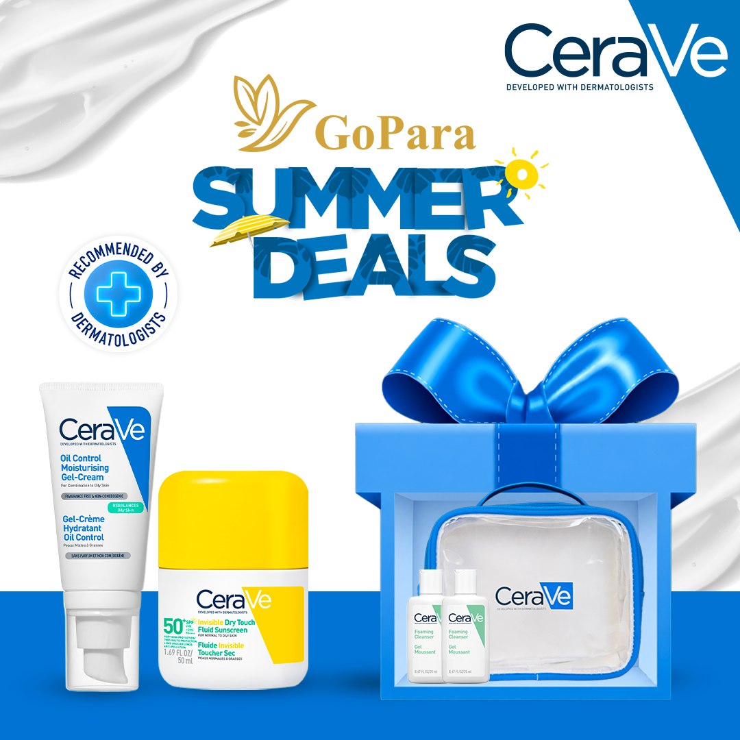 SUMMER DEALS CERAVE : Gel-Crème Hydratant Oil Control 52 ml + Fluide Invisible Toucher Sec SPF50+ 50 ml