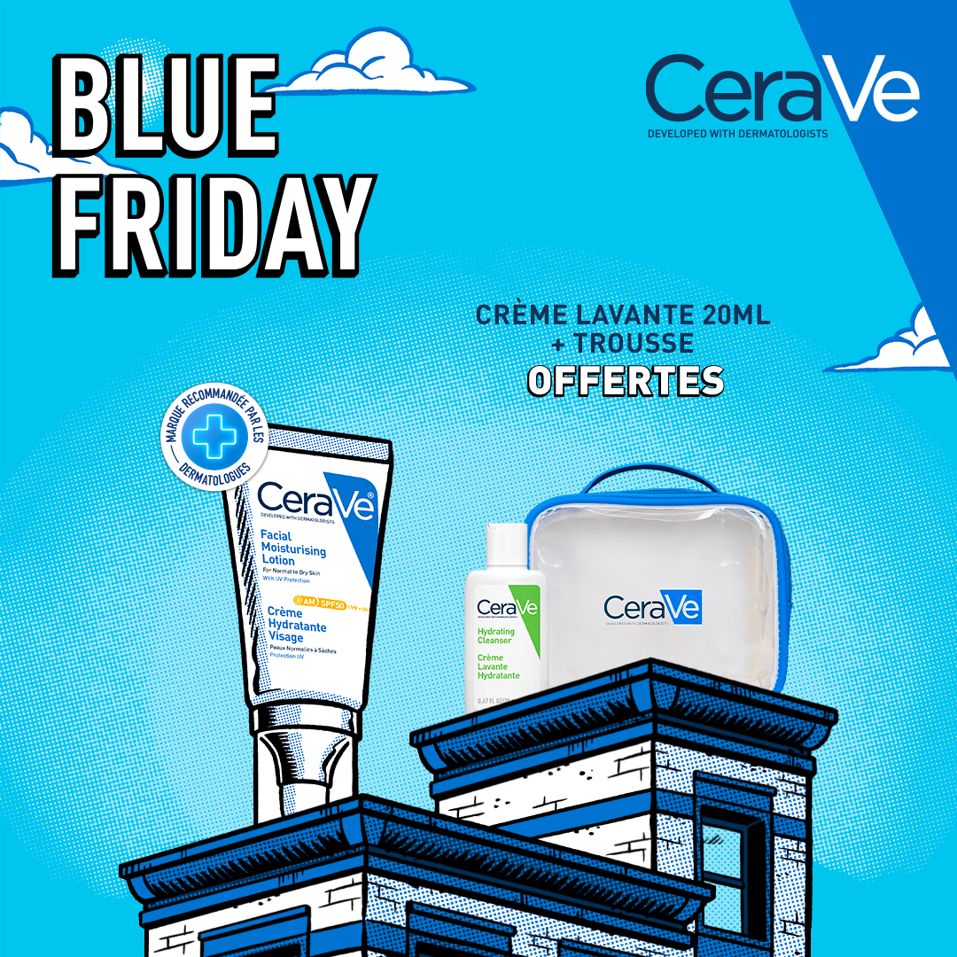 CeraVe crème hydratante visage SPF50 peaux normales à sèches | 52ml