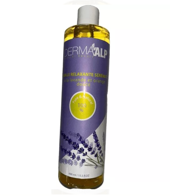 DERMAALP HUILE RELAXANTE SERENITE A LAVANDE ET ORANGE DOUCE 400ML