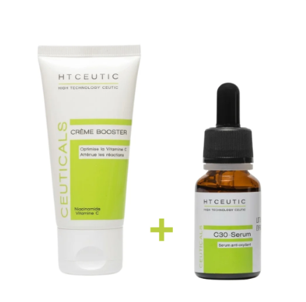 Ht Ceutic Vitamin C Creme Booster 50ml+C30 Serum 15ml Duo Pack