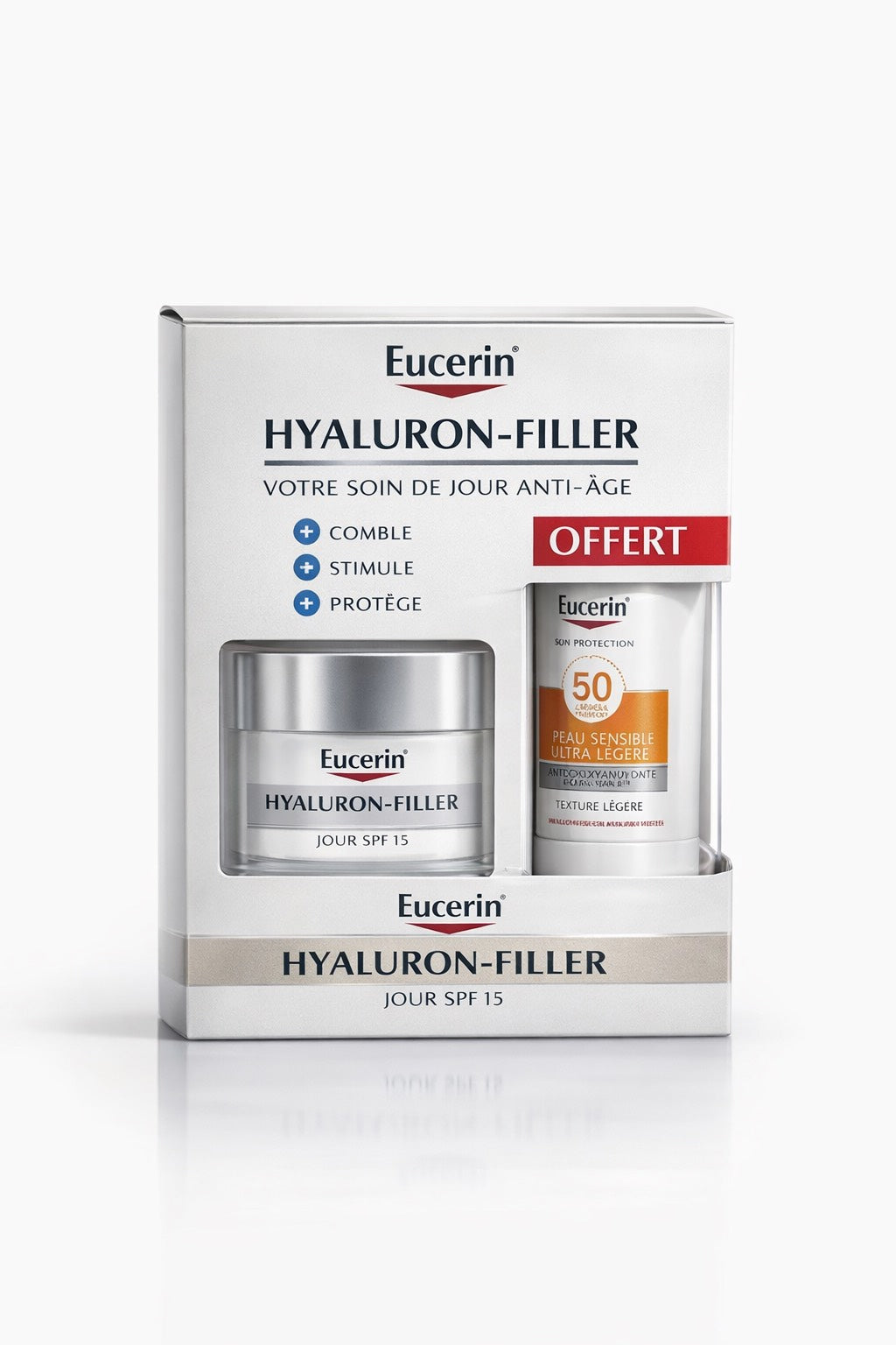 EUCERIN HYALURON FILLER JOUR 50ML PS+SUN PROTECTION 50ML OFFERT