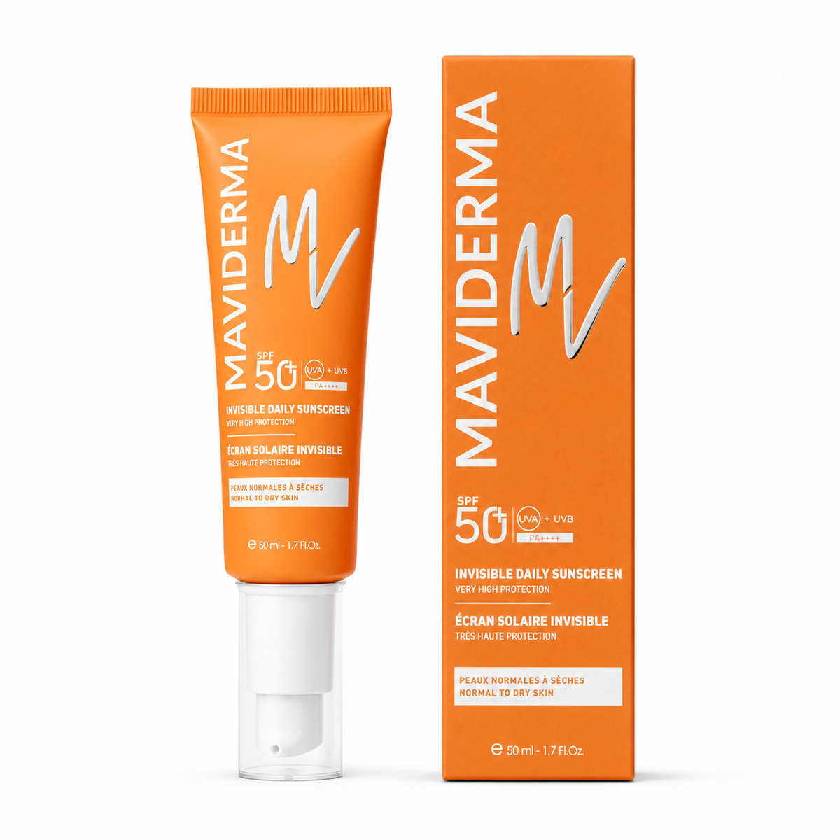 MAVIDERMA Crème Solaire invisible SPF 50+ 50 ML