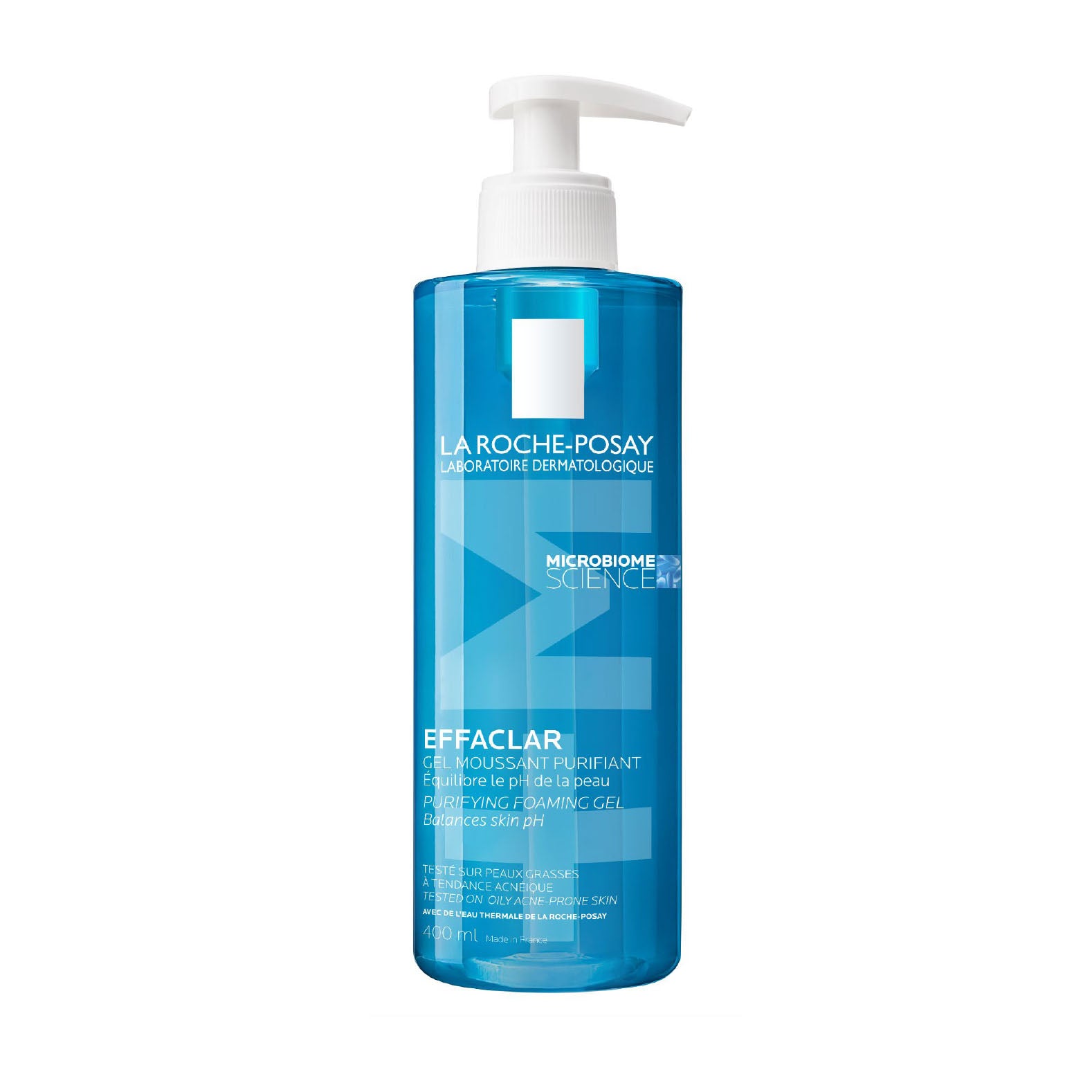 La Roche Posay Effaclar +M Gel Moussant Purifiant Nettoyant |Peaux grasses à tendance acnéique | 400ML
