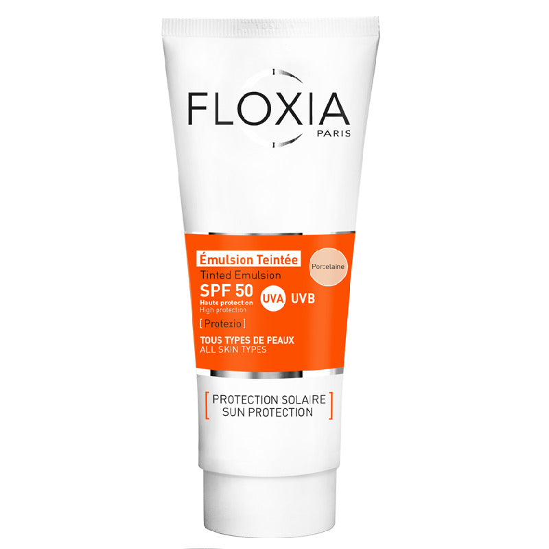 Floxia Ecran Émulsion teintée Porcelaine SPF50