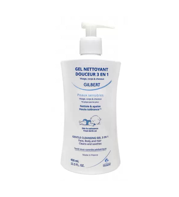 Gilbert Gel Nettoyant Douceur 3en1 Bebe 400ml