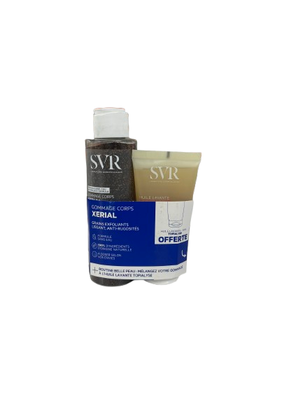 SVR XERIAL GOMMAGE CORPS 100G+HUILE LAVANTE TOPIALYSE 55ML