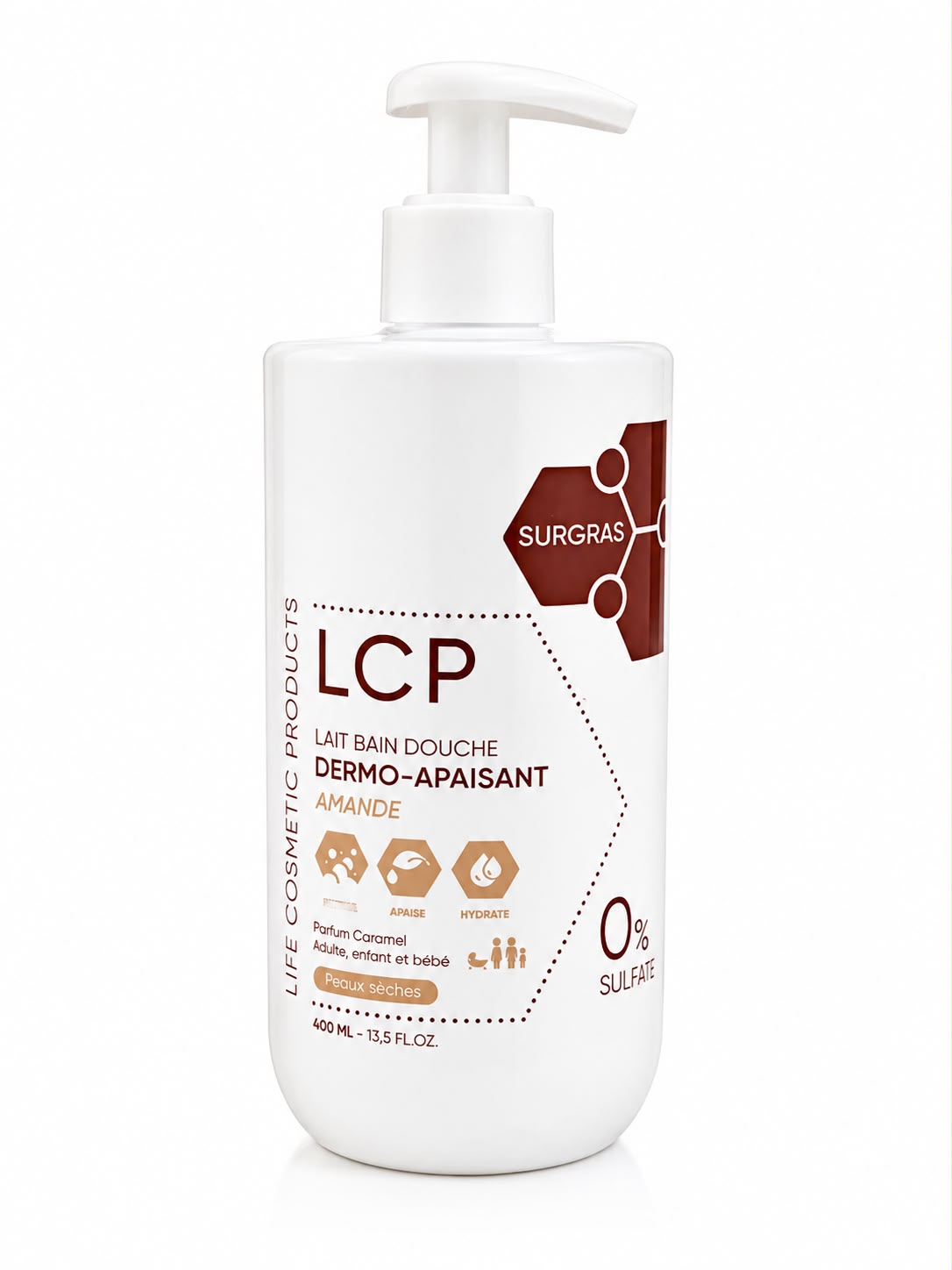 LCP LAIT DE DOUCHE DERMO-APAISANT 400ML