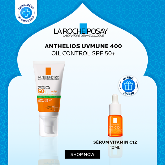 Offre Ramadan La Roche-Posay : Oil Control + Sérum Vitamine C12 10ml OFFERT