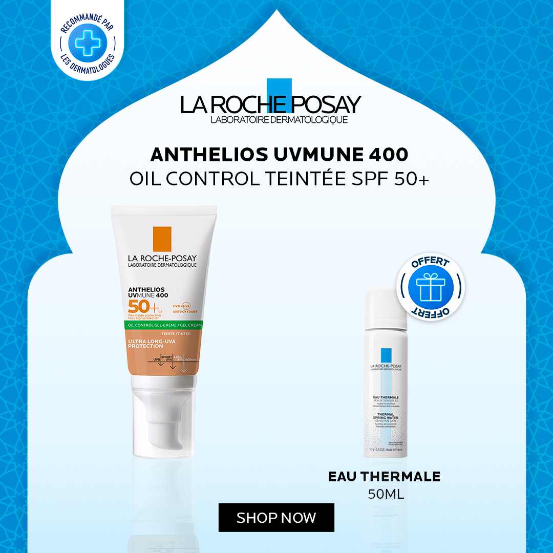 Offre Ramadan La Roche-Posay : Anthelios Oil Control Teinté + Eau Thermal 50ml OFFERT