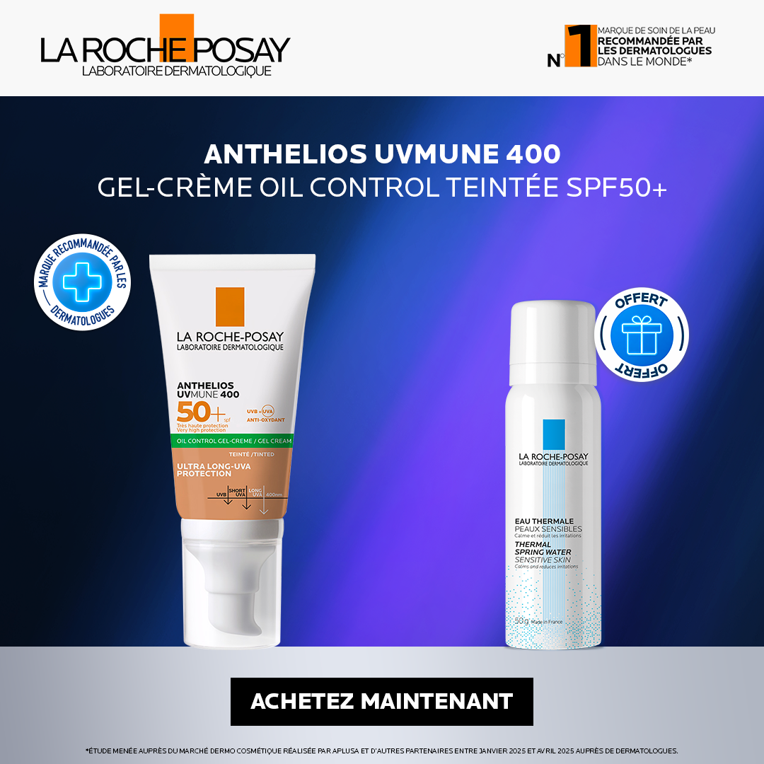 Offre Exclusive – Anthelios Oil Control Teinté + Eau Thermal Offert