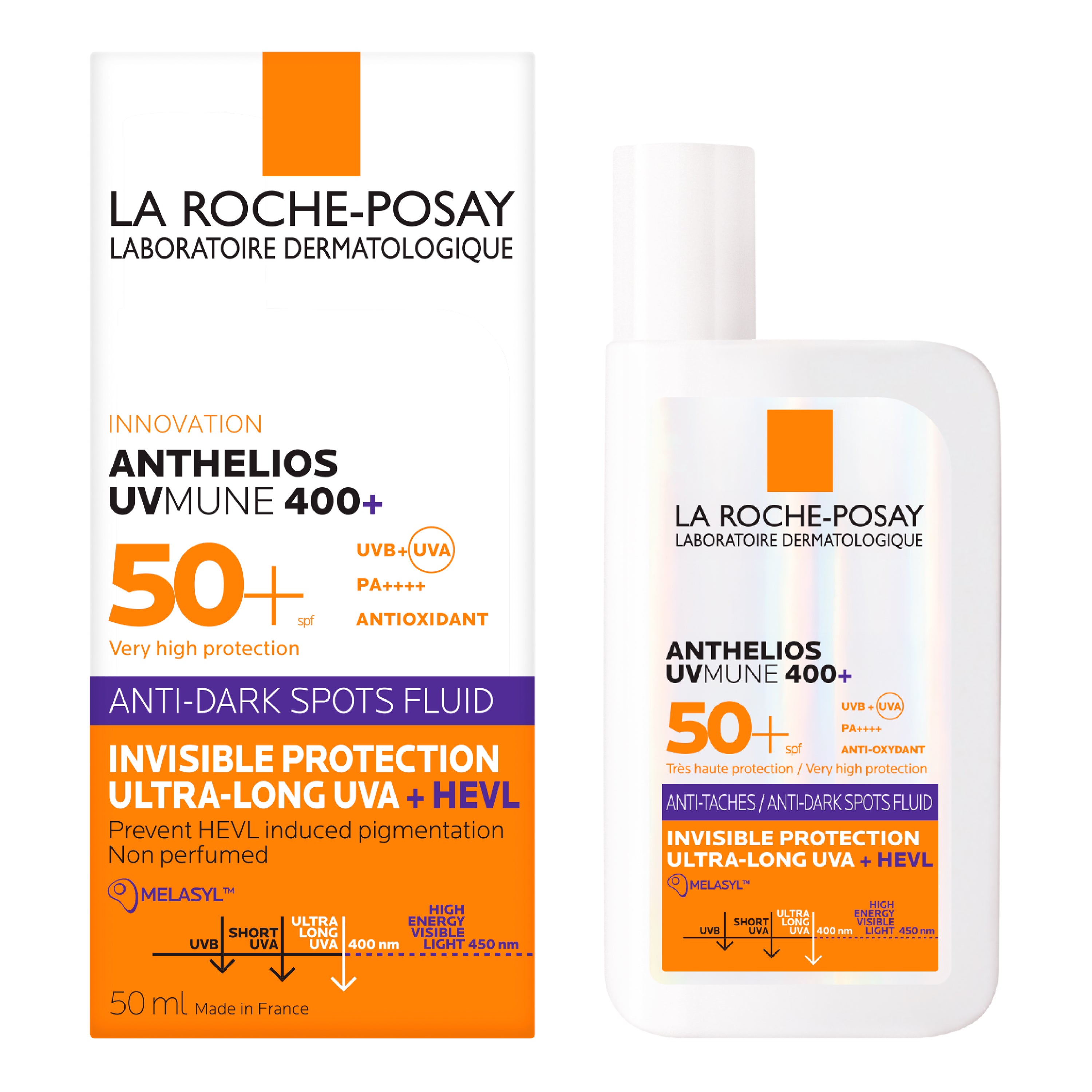 LA ROCHE POSAY ANTHELIOS FLUIDE ANTI TACHES 50+50ML