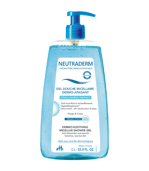 NEUTRADERM GEL DOUCHE MICELLAIRE APAISANT POMPE 1L