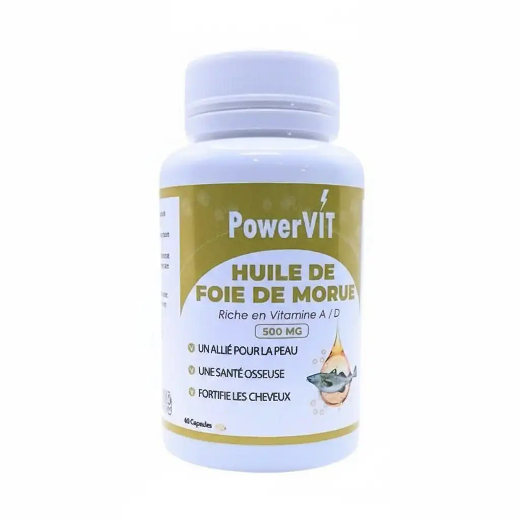 POWERVIT HUILE DE FOIE DE MORUE 60CPS