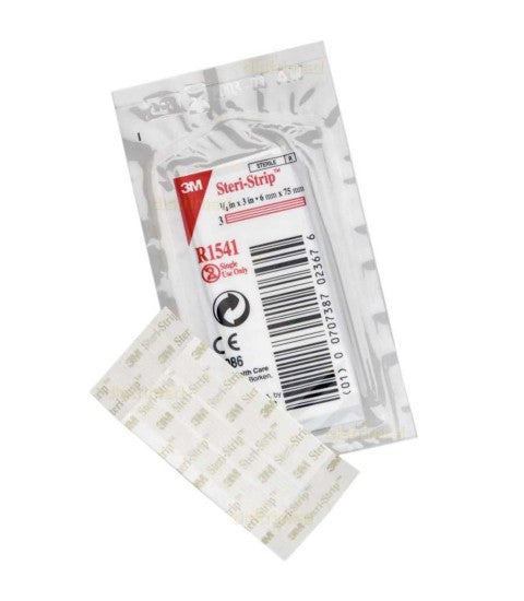 3M STERI-STRIP 6MM*75MM ROUGE (BTE 50)