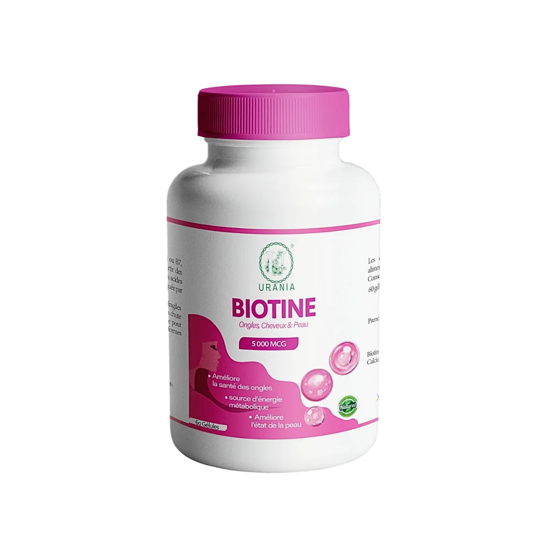 URANIA BIOTINE 60GELULES 5000MG