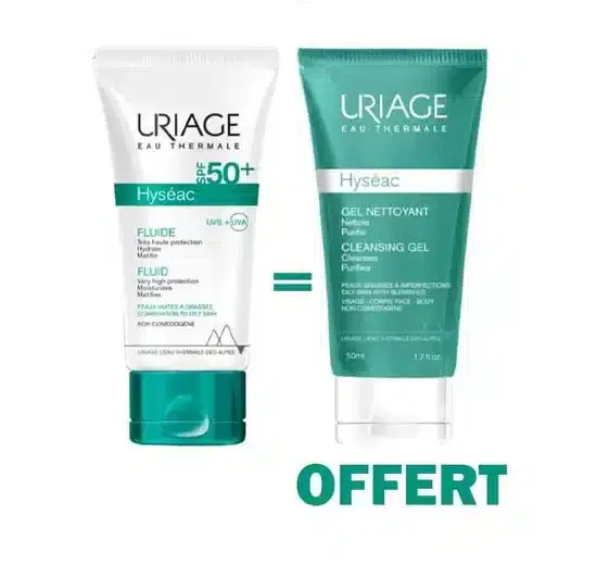 URIAGE HYSEAC COFFRET  SPF 50+ GEL 50ML OFFERT