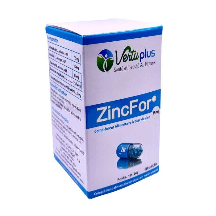 VERTUPLUS ZINCFOR 15 MG 60 GEL