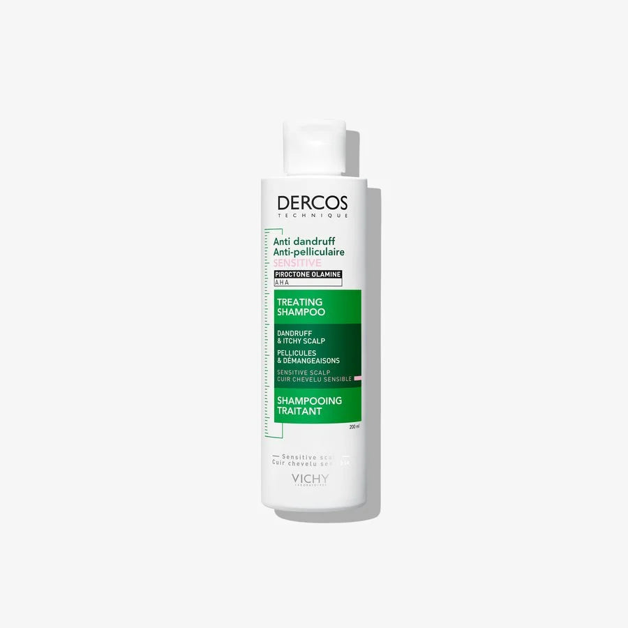 Vichy Dercos Shampoing Traitant Anti-Pelliculaire Sensitive Cuir Chevelu Sensible | 200ml