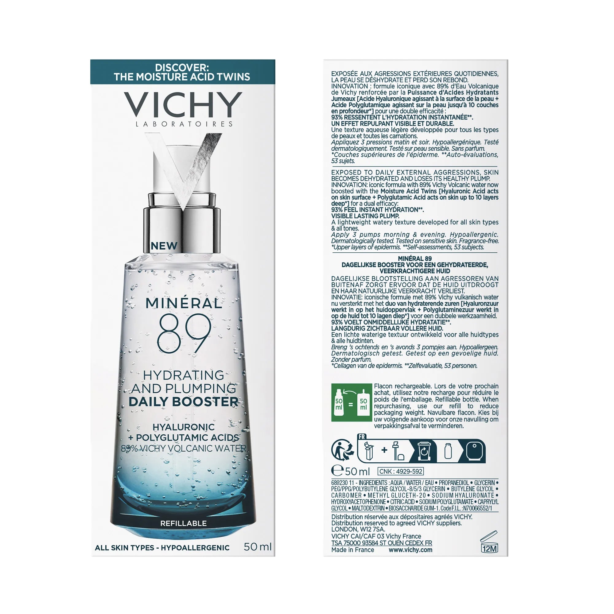 VICHY MINERAL 89 FEMME ET HOMME 50ML