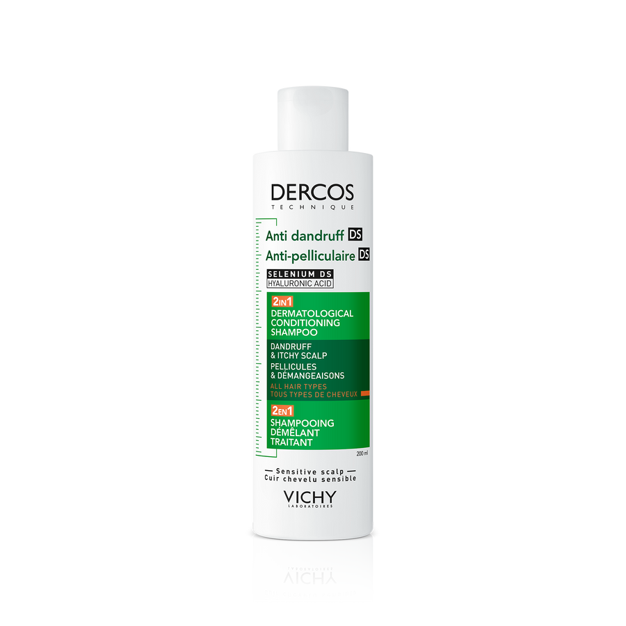 VICHY DERCOS SHAMPOOING 2EN1 ANTI-PELLICULAIRE DS ET DÉMÊLANT 200ML