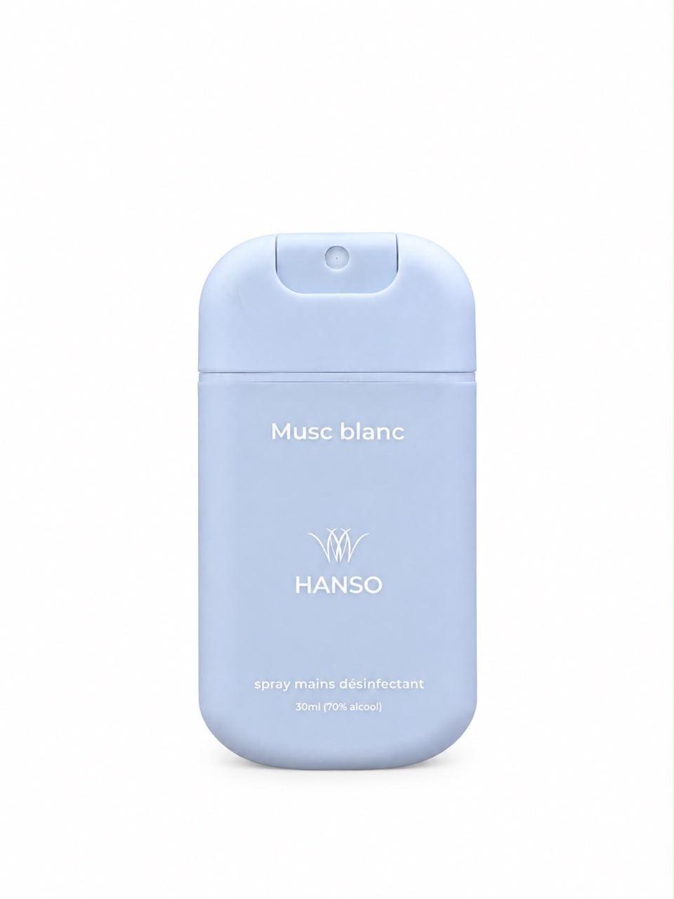 HANSO SPRAY HYDROALCOOLIQUE PARFUME/MUSC BLANC 30ML