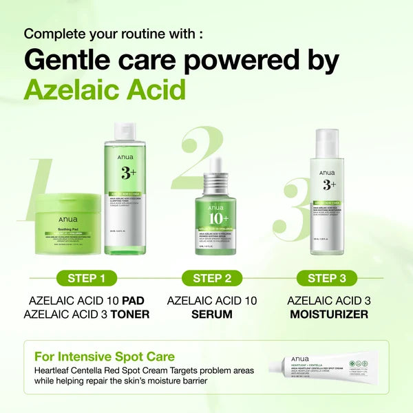 AZELAIC ACID 10 HYALURON REDNESS SOOTHING SERUM 30mL_GLB