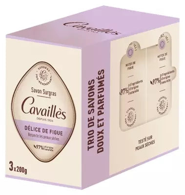 ROGE CAVAILLES SAVON SURGRAS DELICE DE FIGUE 200G*3