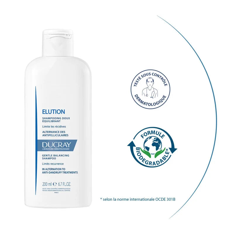 Ducray - Elution Shampooing Doux Équilibrant | 200ml