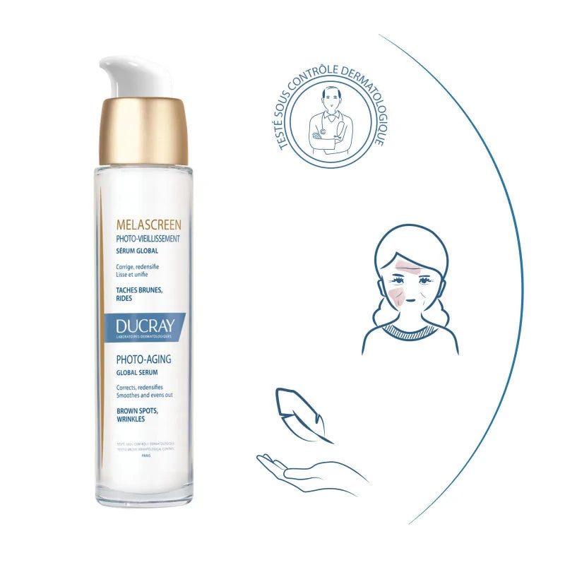 Ducray — Sérum Global Photo-vieillissement — Soin éclaircissant — Melascreen