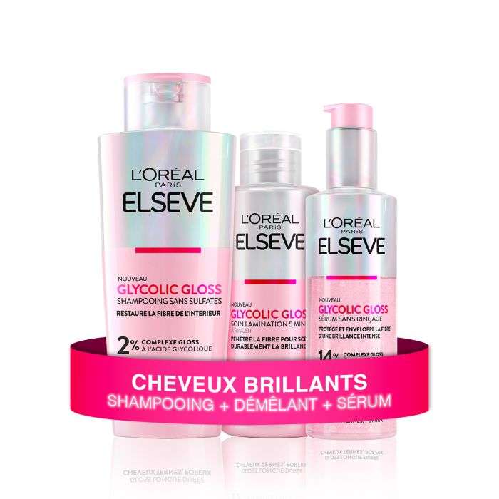 Elseve Glycolic Gloss : Le Rituel Brillance Miroir Sans Sulfate