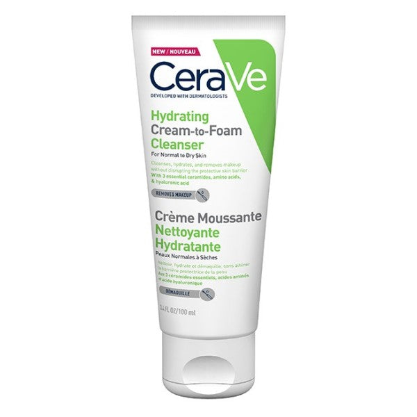 CeraVe – Crème Moussante Nettoyante Hydratante – 100 ml