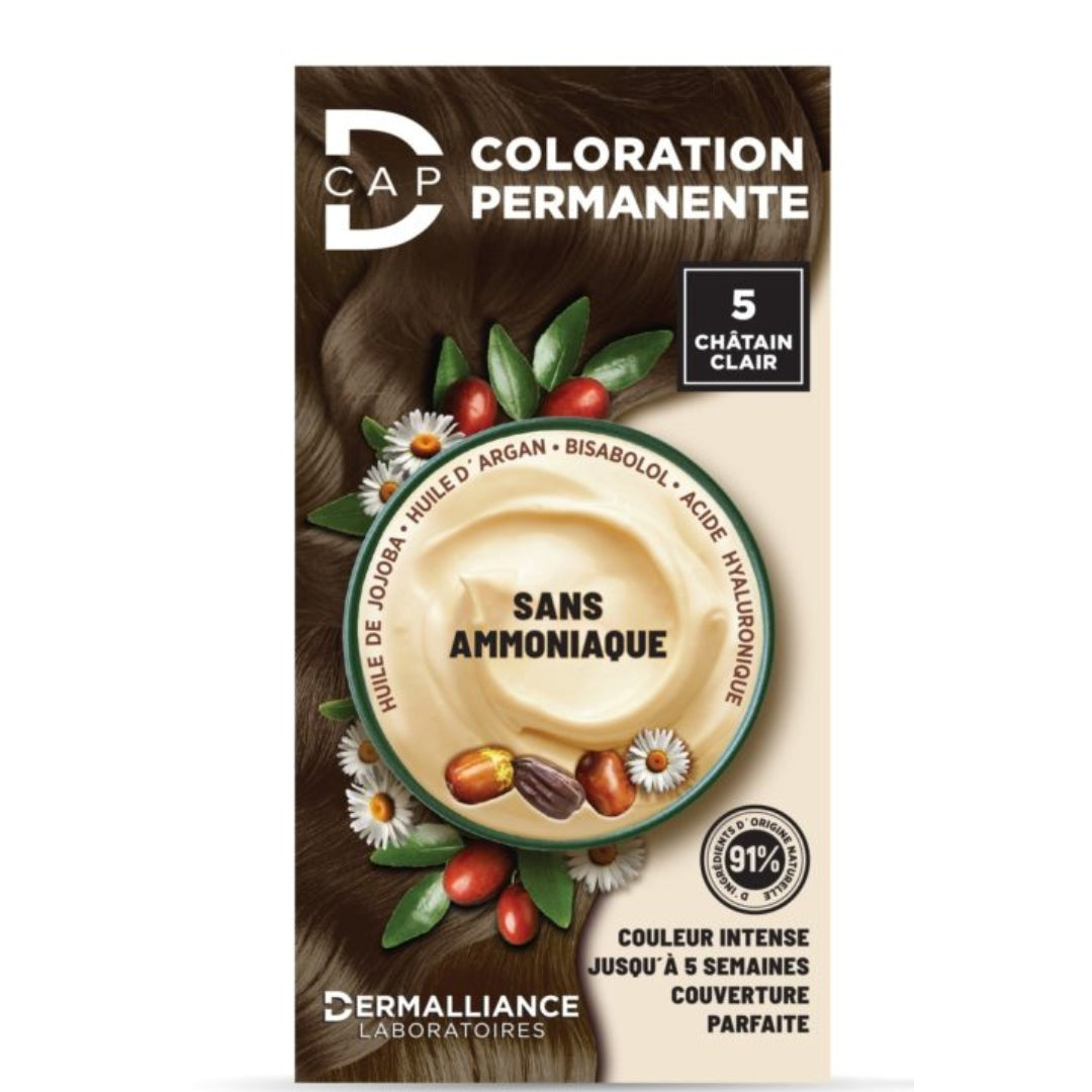 D-CAP COLORATION PERMANENTE # 5 CHATAIN CLAIR
