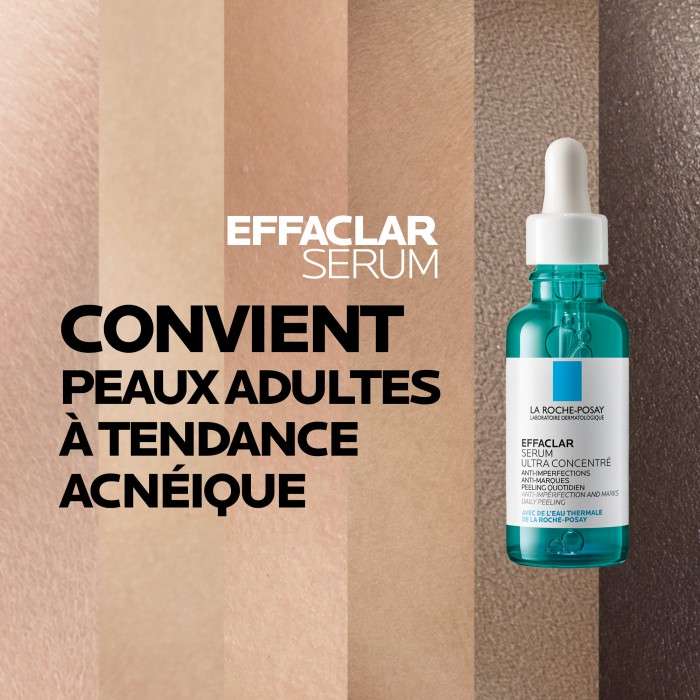 La roche posay effaclar serum ultra concentre 30ml = Gel Effaclar 15 ML Offert