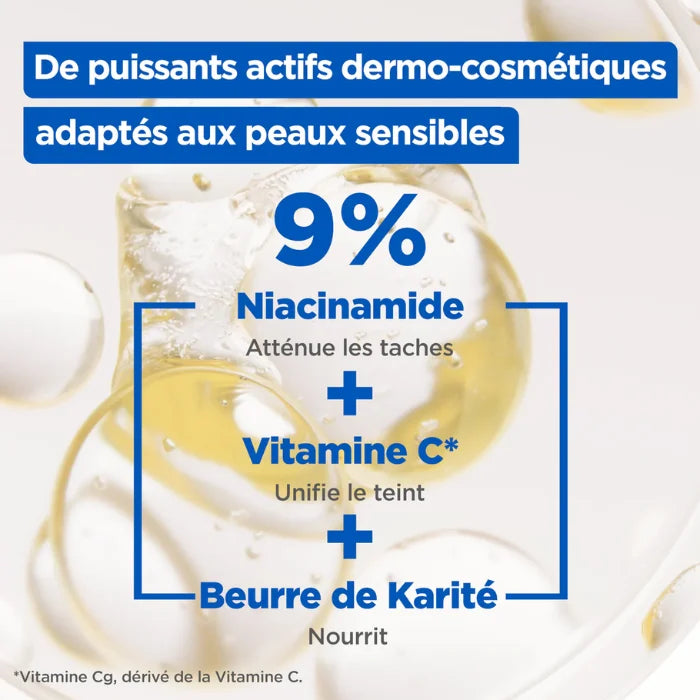 MIXA Crème Niacinamide Correction Eclat Hydratante Anti-Taches pour Peaux Très Sèches avec Taches 400 ML