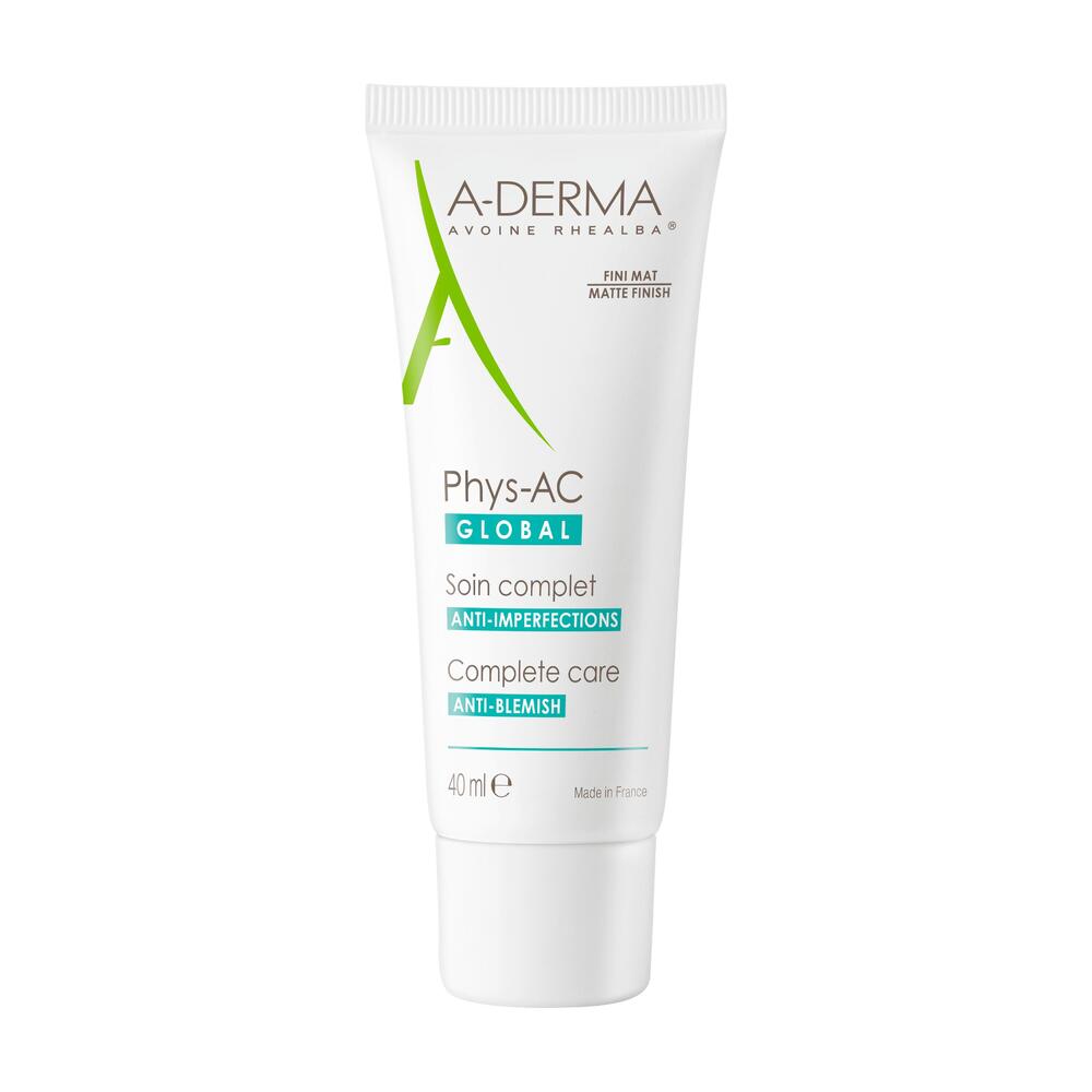 A-DERMA — PHYS-AC GLOBAL SOIN VISAGE COMPLET ANTI-IMPERFECTIONS — Soin anti-imperfections - PHYS-AC Global